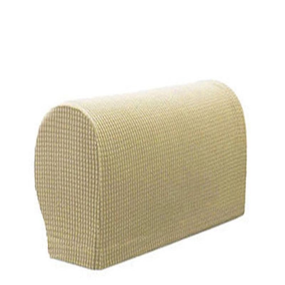 EYZJQSTUV Removable Sofa Armrest Protectors, 2 Pieces, Multicolor (Beige)