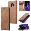 Sojlecyu Folio Wallet Case for Samsung Galaxy S9, Premium PU Leather, Brown view 1