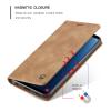 Sojlecyu Folio Wallet Case for Samsung Galaxy S9, Premium PU Leather, Brown view 4