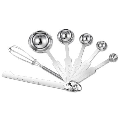 7-Piece Stainless Steel Measuring Spoon Set