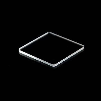 10 JGS-1 Quartz Glass Plates, 25 x 25 x 1 mm, for UV and Visible Light Applications