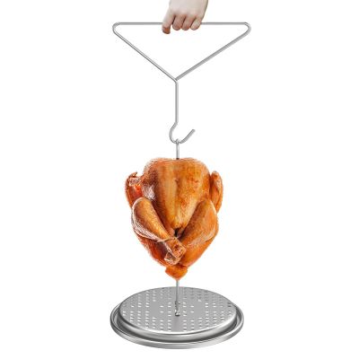 Turkey Fryer Stand, Vertical Stainless Steel Roasting Rack