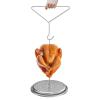 Turkey Fryer Stand, Vertical Stainless Steel Roasting Rack view 1