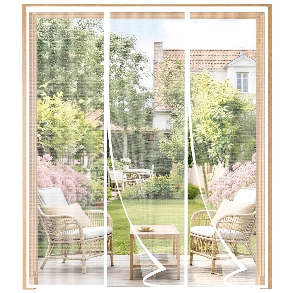 HALIDOOR Magnetic Screen Door, 195 x 265 cm, White