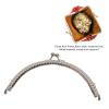 OVAQUIXI Metal Purse Frame, 15 cm Retro Bow Closure view 2