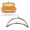 OVAQUIXI Metal Purse Frame, 15 cm Retro Bow Closure view 3