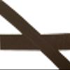 3 m Dark Brown Grosgrain Ribbon 10 mm view 1