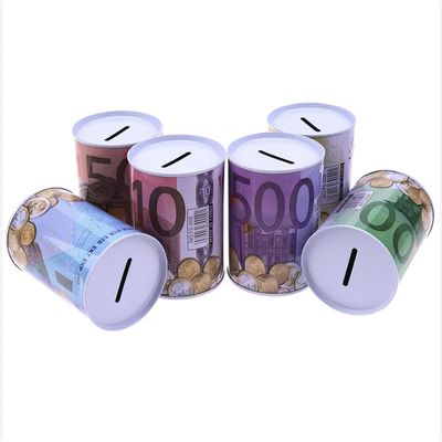 Euro Banknote Design Piggy Bank