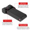 HOSEONFN Combination Folding Bike Lock for Two Bicycles view 2