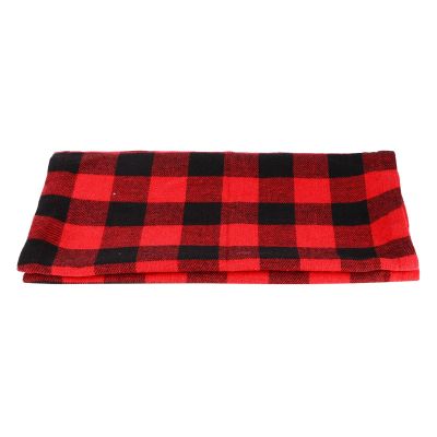 baginbaginbag 39 x 175 cm Red and Black Plaid Christmas Table Runner