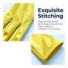 Women's Long Yellow Satin Gloves with Matching Wrist Pouch, 1920s Style, 52 cm view 3
