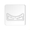 Fan Design Tension Rod Holders for Adjustable Curtain Rods view 2