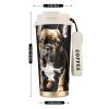 Long-Eared French Bulldog Stainless Steel Coffee Tumbler with Straw Lid view 4