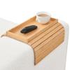 GJHGNFRDK Folding Sofa Tray with Cup Holder, Non-Slip Armrest Table view 1