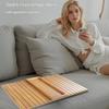 GJHGNFRDK Folding Sofa Tray with Cup Holder, Non-Slip Armrest Table view 4