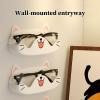 Wall-Mounted Glasses Holder - Cat Design view 3