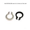10/25/50 pcs M3–M40 304 Stainless Steel, Black 65Mn Manganese Wave Lock Retaining Rings, C-Type External Retaining Rings (Stainless Steel, M17, 25 pcs) view 4