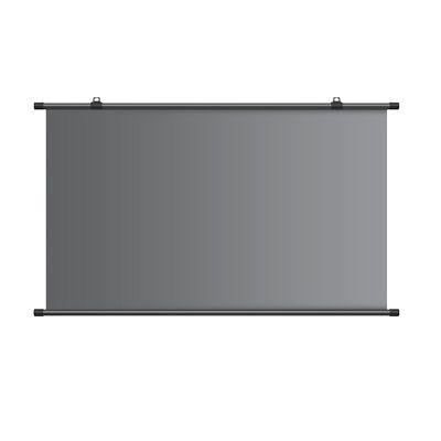 Portable Projection Screen, Wall-Mounted Pull-Down Projector Screen, Manual Metal, 4:3/16:9, 60–72 Inches, 3.5x Gain, HD 3D