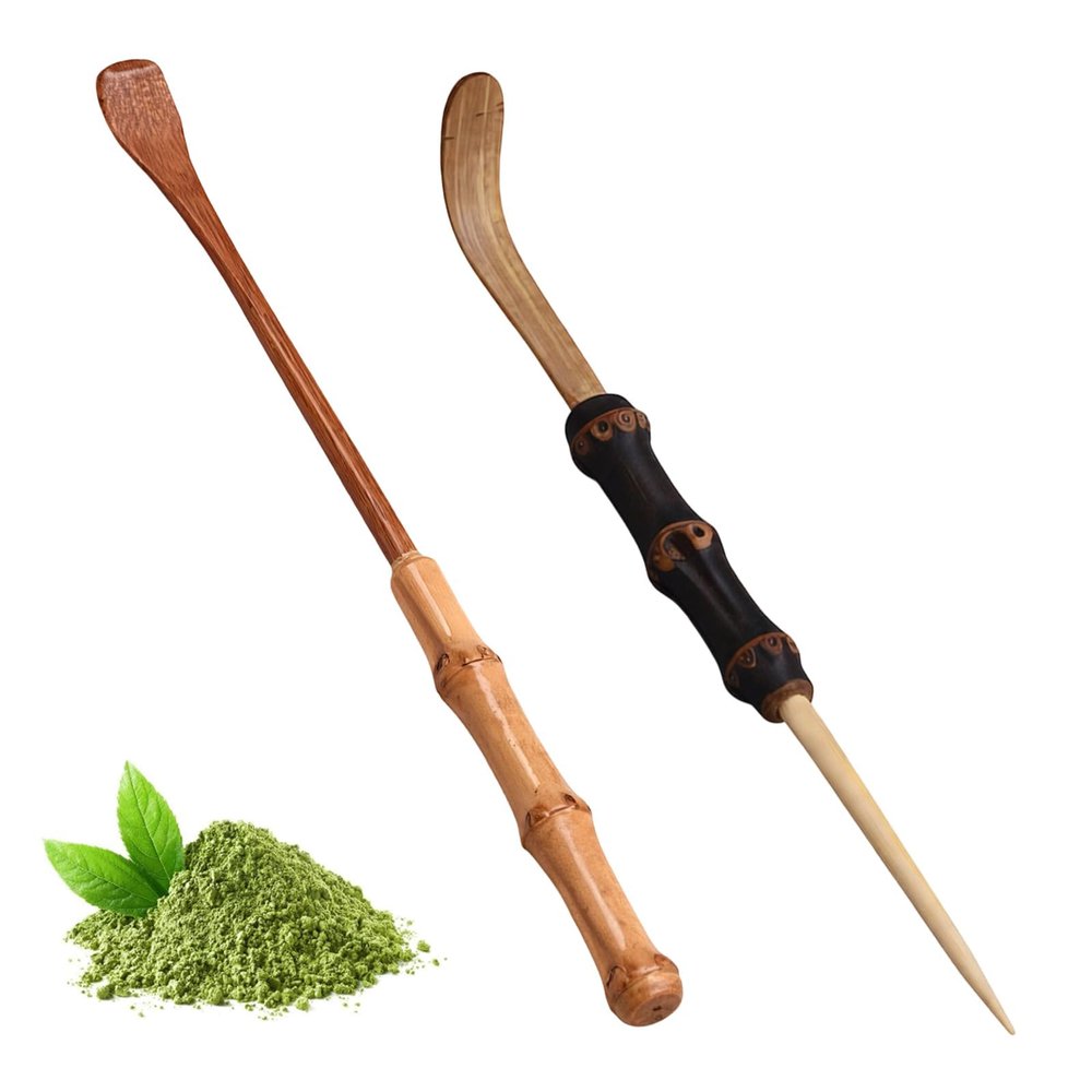 2-Piece Bamboo Matcha Spoon and Whisk Set