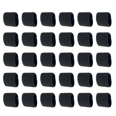 Elastic Belt Keepers, 30-Piece Set, 1.5 x 0.8 in