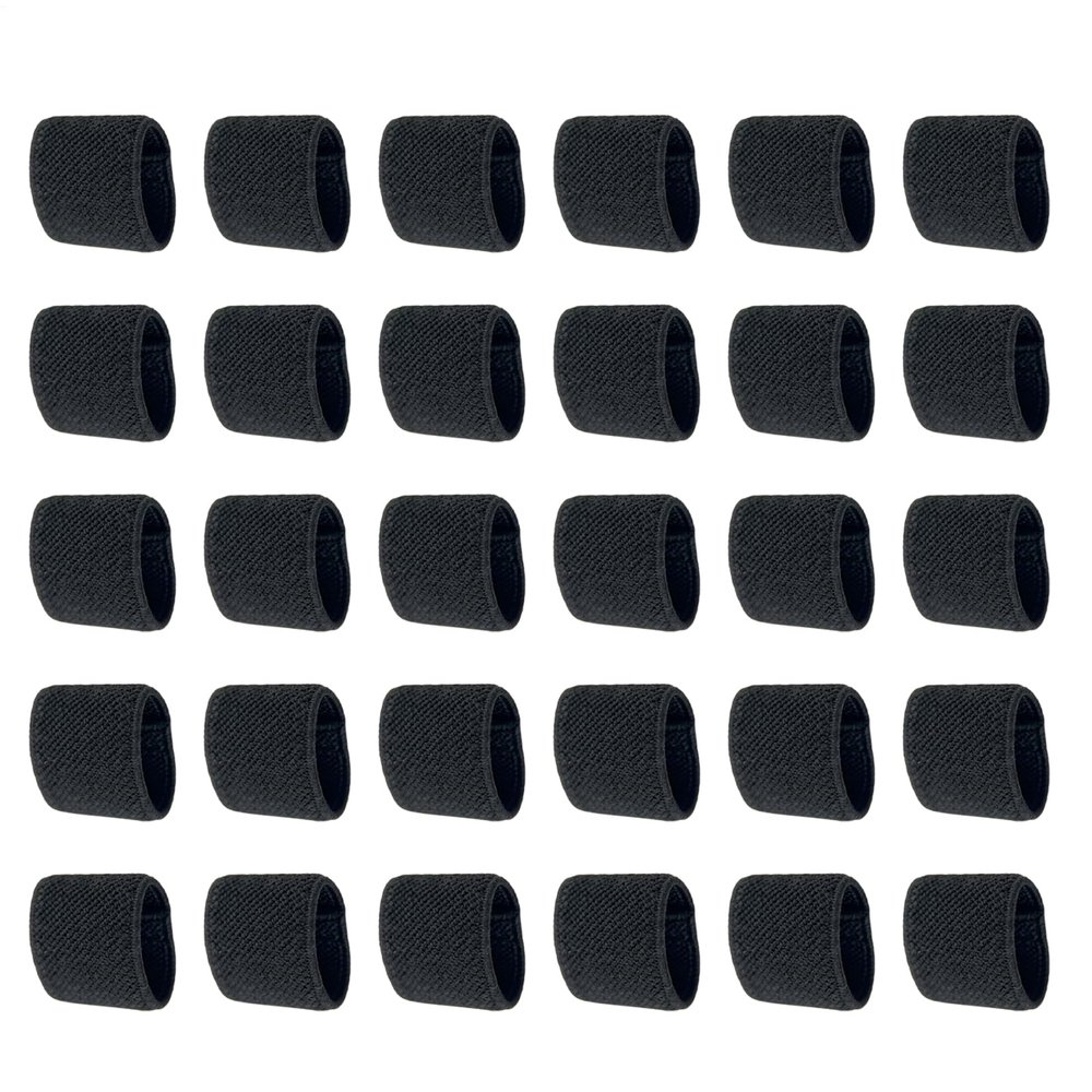 Elastic Belt Keepers, 30-Piece Set, 1.5 x 0.8 in