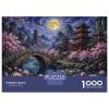 Japanese Landscape Lotus Sakura Puzzle, 1,000 Pieces, Gift for Fans view 2