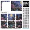 Japanese Landscape Lotus Sakura Puzzle, 1,000 Pieces, Gift for Fans view 4