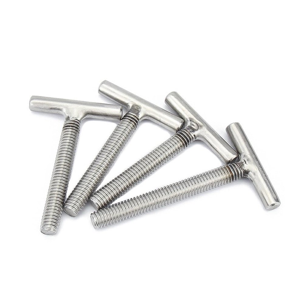 T-Shaped Welding Studs, 304 Stainless Steel, M4–M12