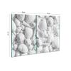 2-Piece Tempered Glass Cooktop Cover & Cutting Board, 40×52 + 45×52 cm, Alabaster Shells view 2