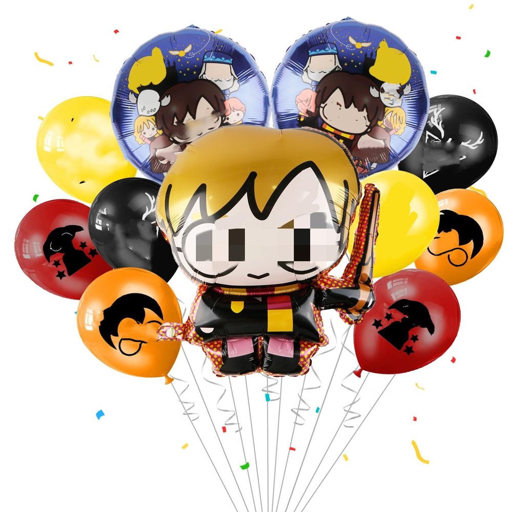 11-Piece Wizard Theme Birthday Balloon Set