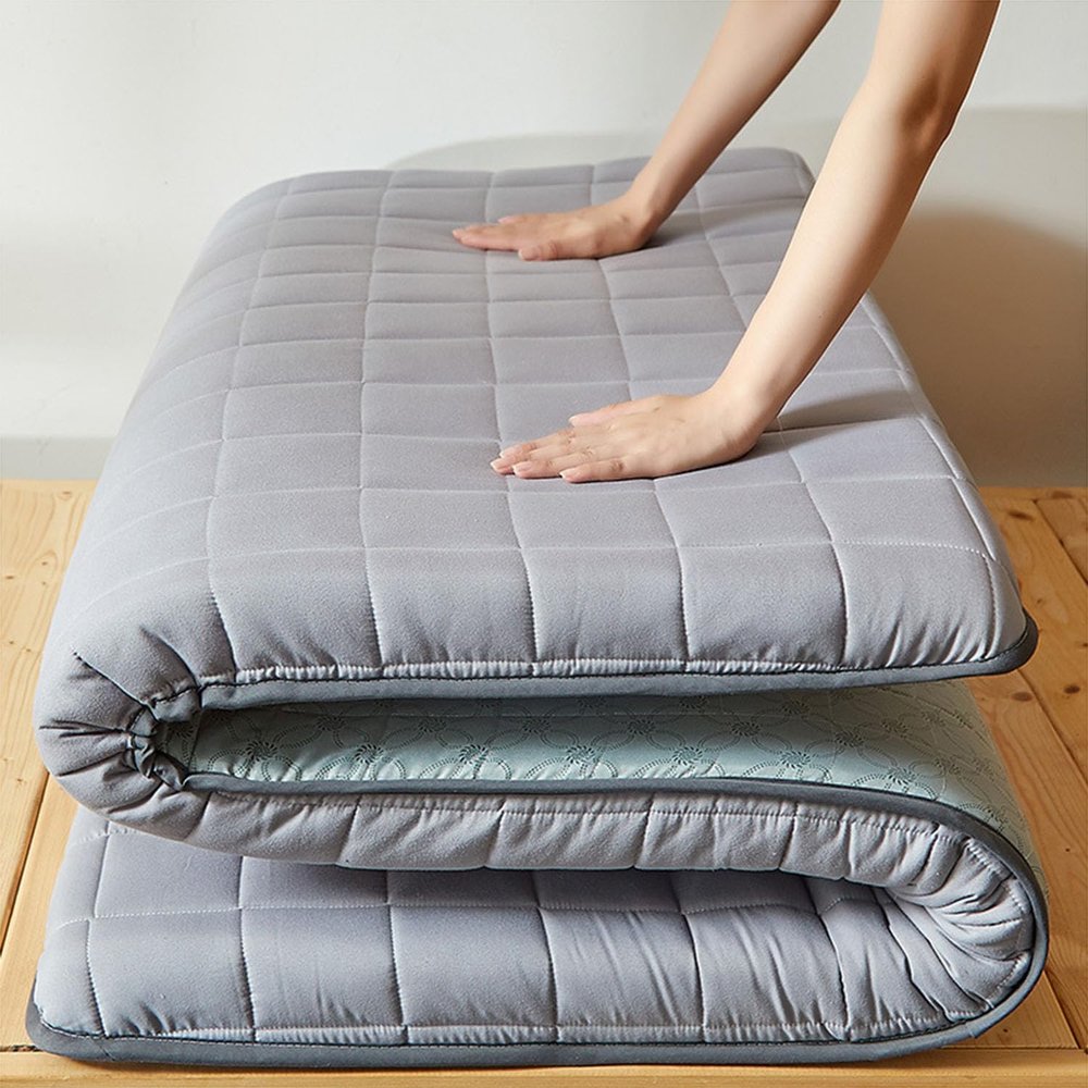 Japanese Futon Mattress, Cotton-Filled, Single & Double Sizes, Rollable & Foldable, Portable Guest Bed, Space-Saving, 1.90 x 190 cm, Ultimate