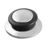 Qomcsrl 2 Pack Black Silver Lid Knob for Pots and Pans view 1