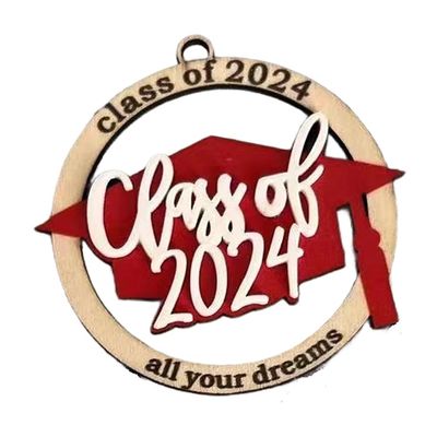 Qomcsrl Personalized Name Ornament for Graduation 2024