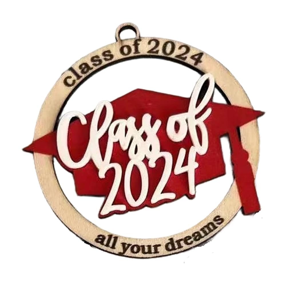 Qomcsrl Personalized Name Ornament for Graduation 2024