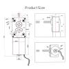 5840-3650-M8 Threaded Long-Shaft Worm Gear DC Reduction Motor, 12 V, Brushless, Forward/Reverse, High Torque, 16 RPM view 2