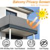 GUOJUN Balcony Privacy Screen 90 x 725 cm, Light Gray view 4