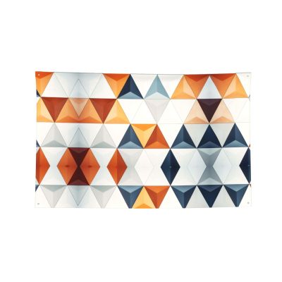 Triangle Pattern Printed Decorative Banner