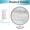 LYMGRZ Round Pivoting Porthole Window for Interior Ventilation, Aluminum Privacy Window with Metal Handle, Patterned Safety Glass (50 cm/19.7 in.) view 3