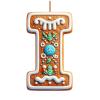 Greabuy Festival Acrylic Gingerbread Letter Ornament view 1
