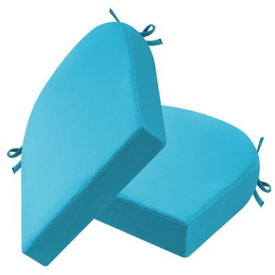 Mineliste Outdoor Chair Cushions, 45 x 45 x 5 cm (2-Pack), with Ties