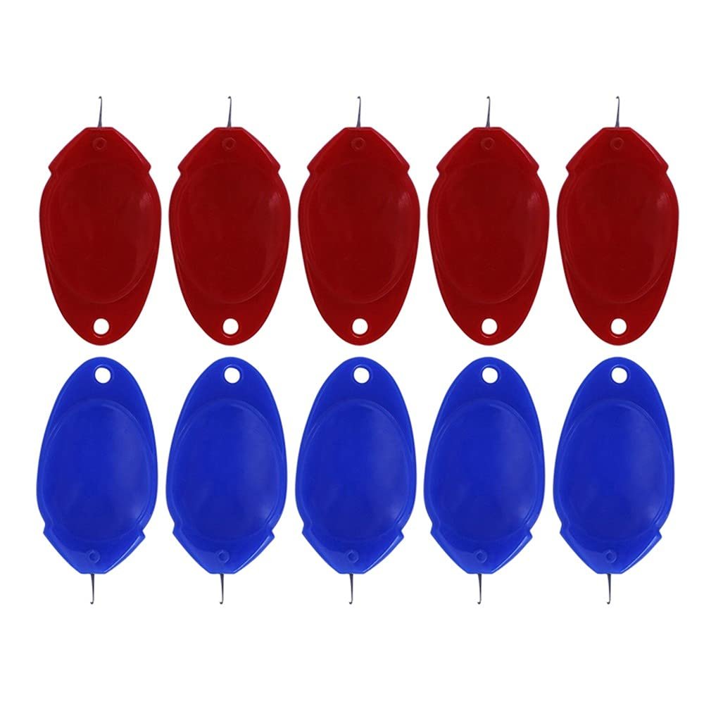 10-Piece DIY Reusable Plastic Needle Threader Set