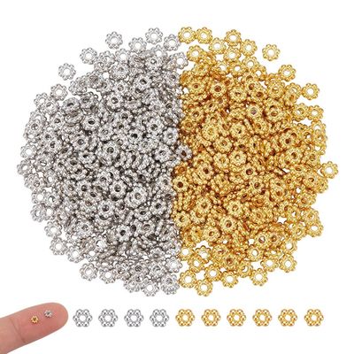 UNICRAFTALE 1000 Pcs Flower Spacer Beads