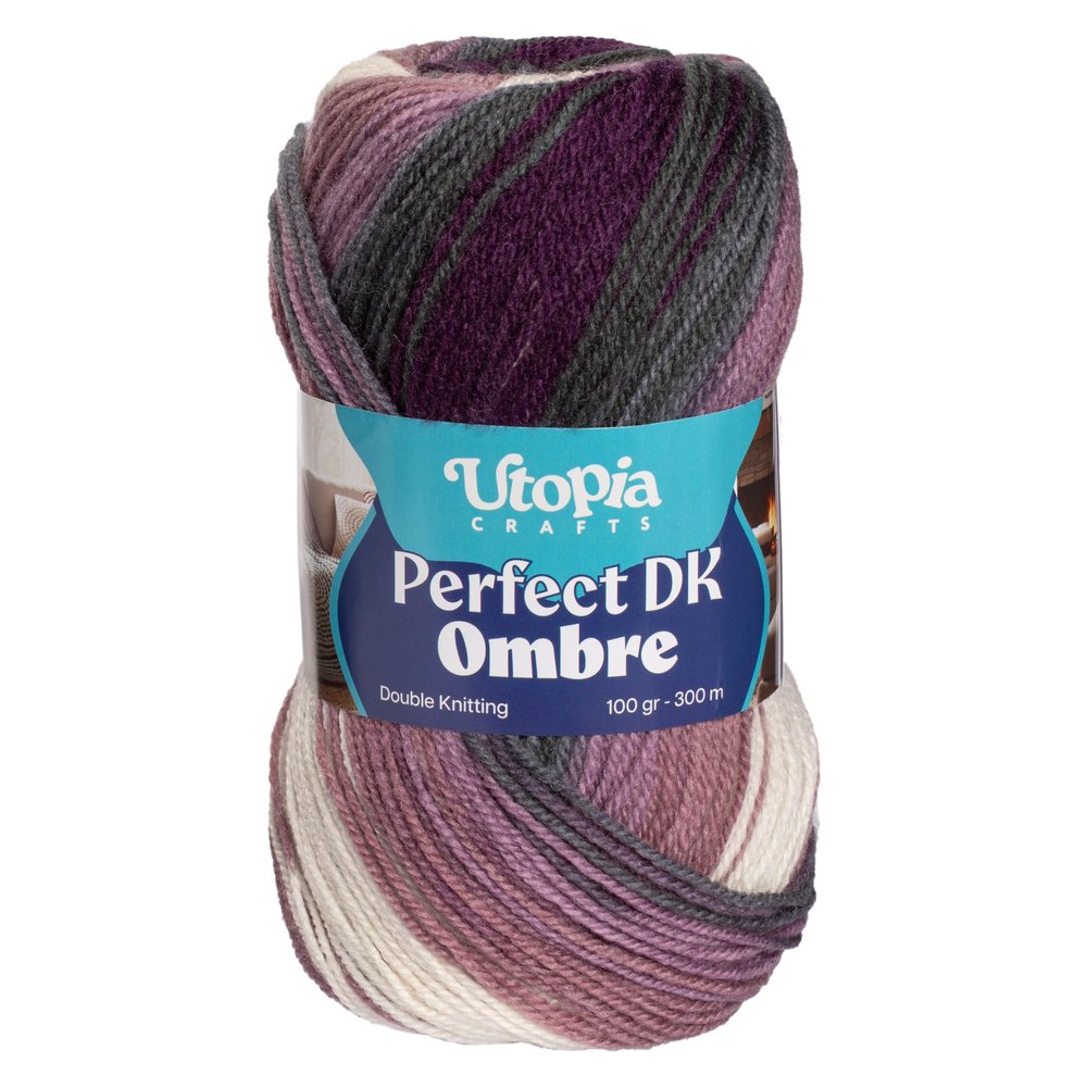 Utopia Crafts DK Wool Ombre 100g - Soft Acrylic Yarn