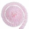 10 Yards Pink Ruffled Lace Trim 4cm view 1