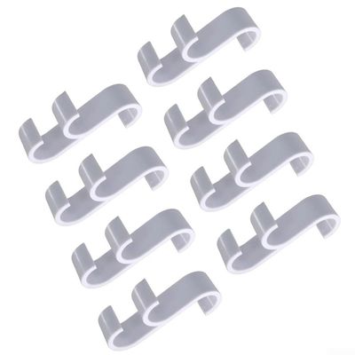 Set of 8 Plastic Hooks for Towel Dryers