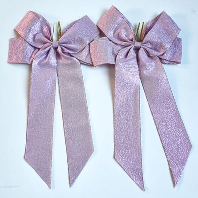 CaPiSo 20x30cm Gift Bow (Glitter Purple, 2 pcs)