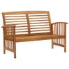 4-Piece Solid Wood Patio Furniture Set, Brown #02 view 2