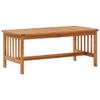 4-Piece Solid Wood Patio Furniture Set, Brown #02 view 3