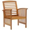 4-Piece Solid Wood Patio Furniture Set, Brown #02 view 4