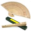Carved Sandalwood Hand Fan view 1